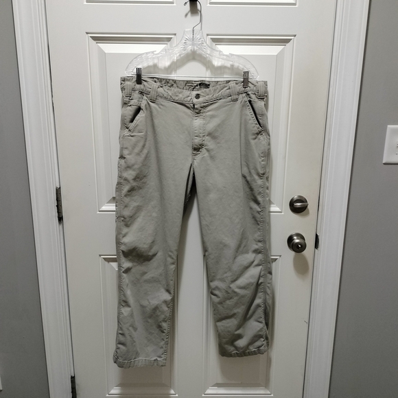 Carhartt Men's Light Gray Khakis Size 38X30 - Picture 1 of 6